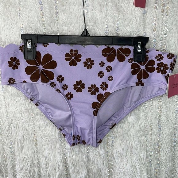 NEW Kate Spade NY Bikini Set Floral Scalloped XL - Picture 6 of 12